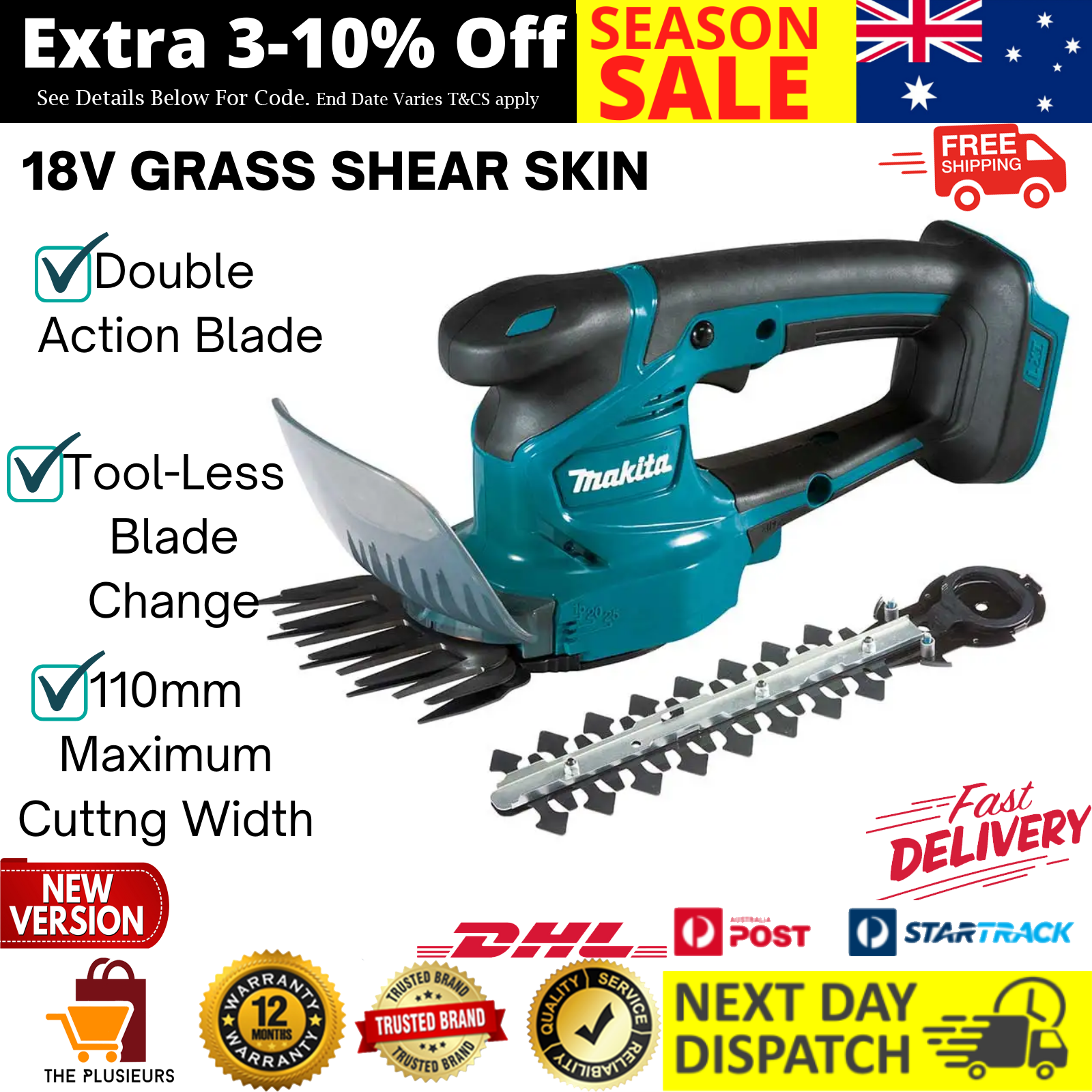 18V Grass Shear Skin