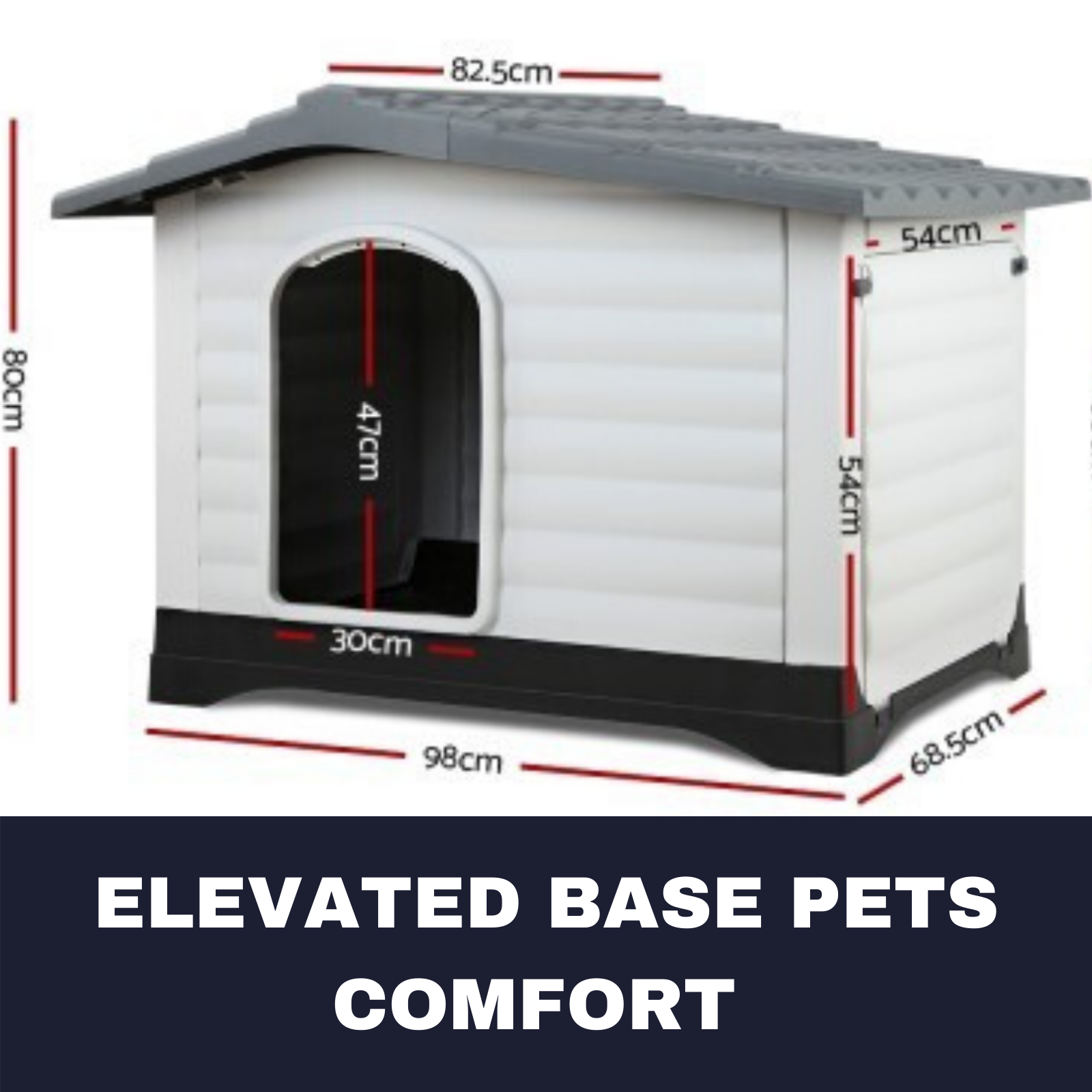 i-pet-gray-extra-large-pet-kennel-weatherproof-indoor-outdoor-xxl-dog-house-new-9350062116371-ebay