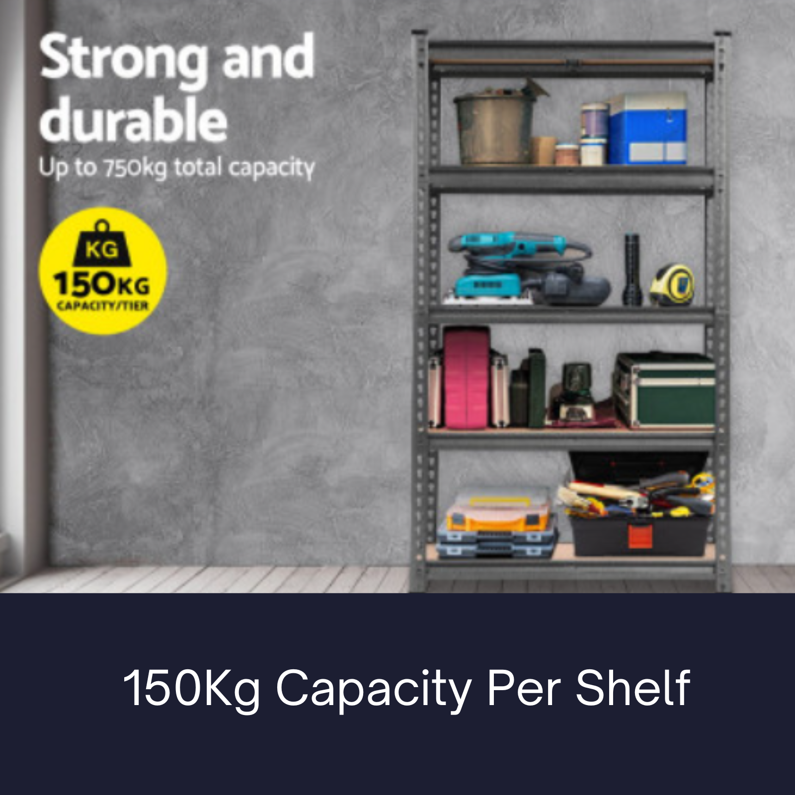 Giantz 1.5M Metal Steel Shelf